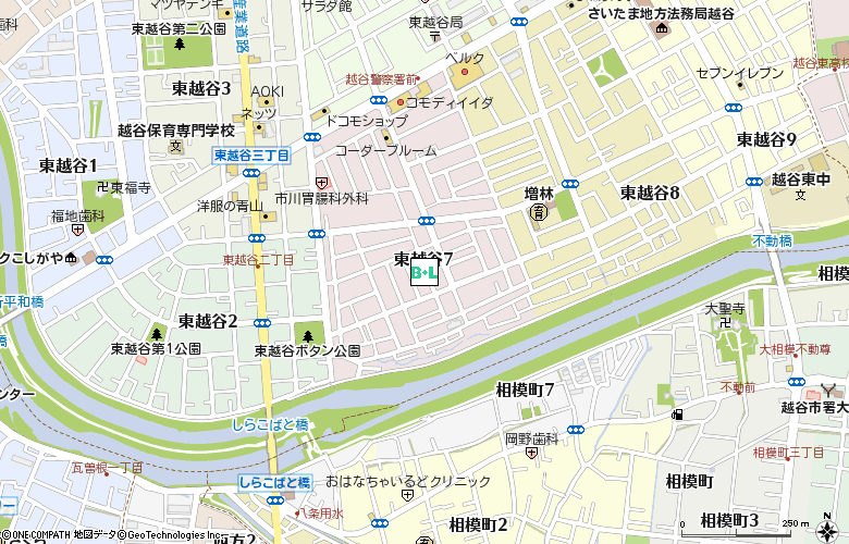 眼鏡市場　東越谷(00658)付近の地図